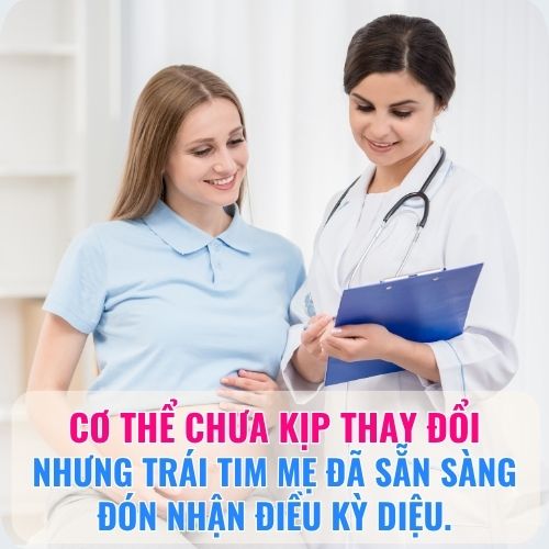 , nhưng trái tim mẹ đã sẵn sàng đón nhận điều kỳ diệu.